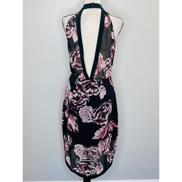 Keepsake The Label Floral Dress Open Back High Low Women Small Femme Luxe - Picture 4 of 12
